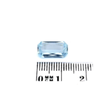 Aquamarin Rechteck 2.97 Karat – Facettierter Edelstein mit Augenreinheit