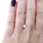 Diamant Oval 0.18 Karat – natürlicher facettierter Edelstein – Saphir & Smaragd Diamant Oval 0.18 Karat – natürlicher facettierter Edelstein