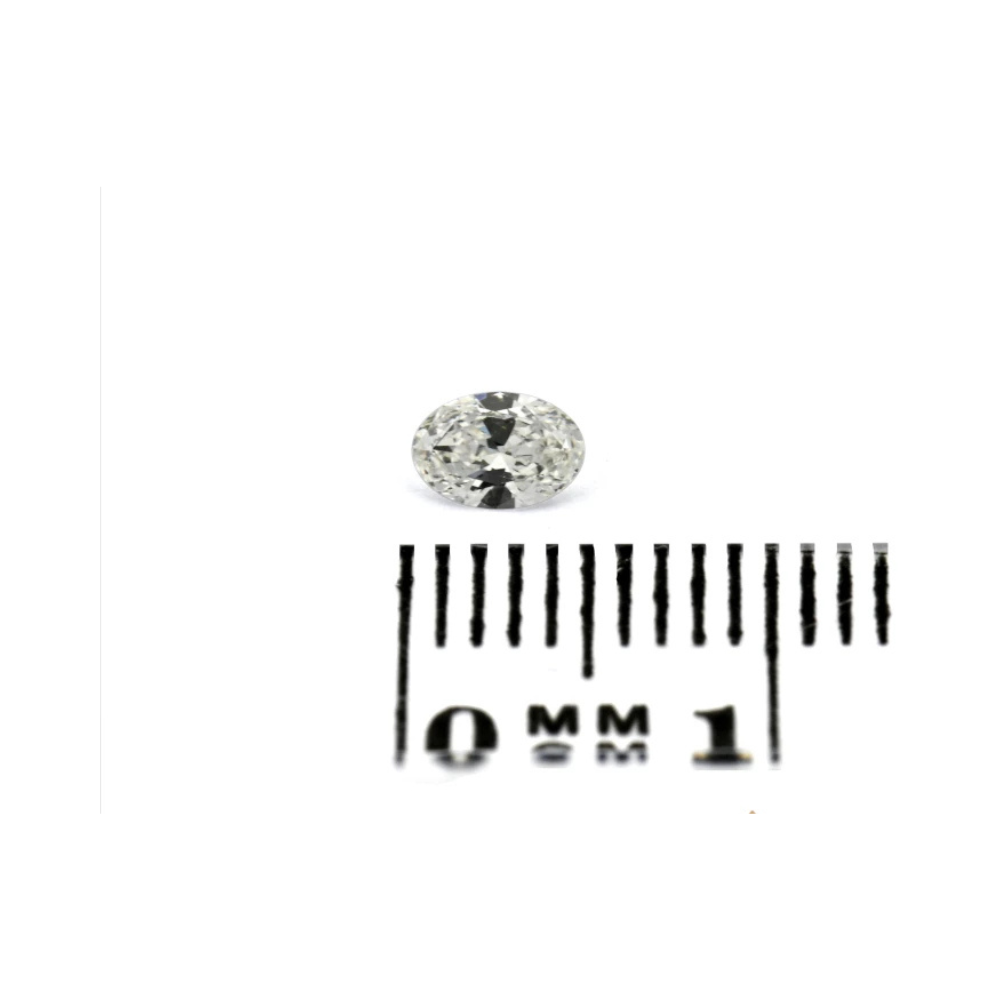 Diamant Oval 0.18 Karat (G-VS) (2) Diamant Oval 0.18 Karat – natürlicher facettierter Edelstein