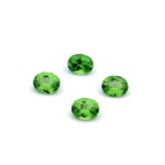 Granat 0.38 Karat Grün Oval – Tsavorit 5×4 mm mit Zertifikat und intensiver Farbe – Saphir & Smaragd Granat 0.38 Karat Grün Oval