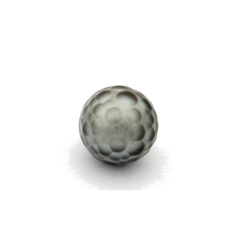 Perle 9.15 Karat Tahiti Grau Rund (graviert)