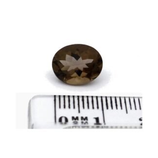 Quartz Rauchquarz 3.49 Karat Braun Oval