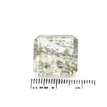 Quarz 28.10 Karat Silber Einschlüssen Rechteck Facettiert mit Zertifikat – Saphir & Smaragd Quarz 28.10 Karat Silber Einschlüssen Rechteck