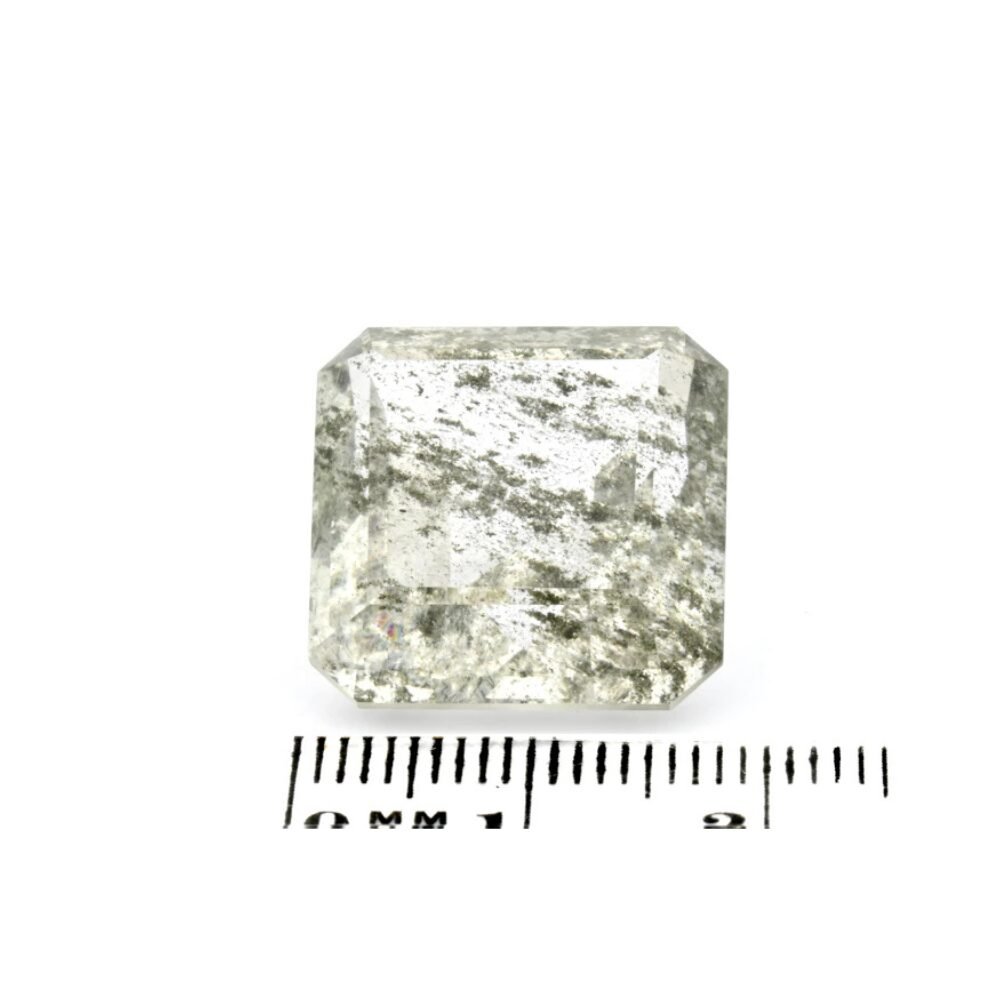 Quarz 28.10 Karat Silber Einschlüssen Rechteck (2) Quarz 28.10 Karat Silber Einschlüssen Rechteck