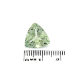 Quarz Prasiolith 7.27 Karat Hellgrün Trillion