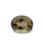 Rauchquarz 134.92 Karat Braun Oval Facettiert mit Zertifikat – Saphir & Smaragd Rauchquarz 134.92 Karat Braun Oval