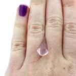 Rosenquarz 6.99 Karat Hellrosa Briolette Edelstein facettiert – Saphir & Smaragd Rosenquarz 6.99 Karat Hellrosa Briolette