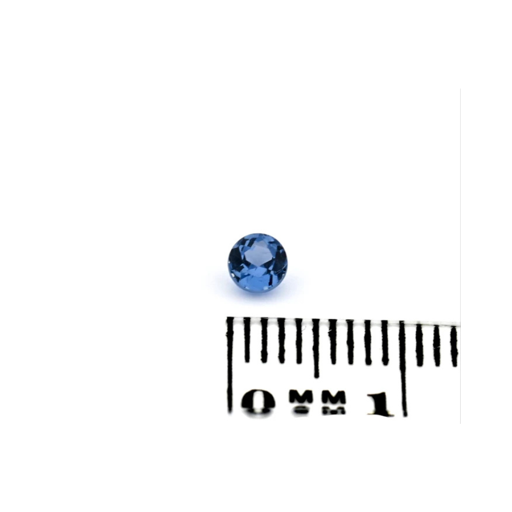 Spinell 0.26 Karat Blau Rund (2) Spinell 0.26 Karat Blau Rund