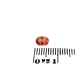 Spinell 0.55 Karat Orange Oval
