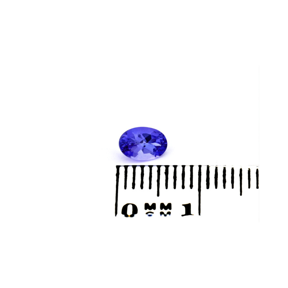 Tansanit 0.48 Karat Oval Blau Violett – Intensiver Edelstein mit Zertifikat