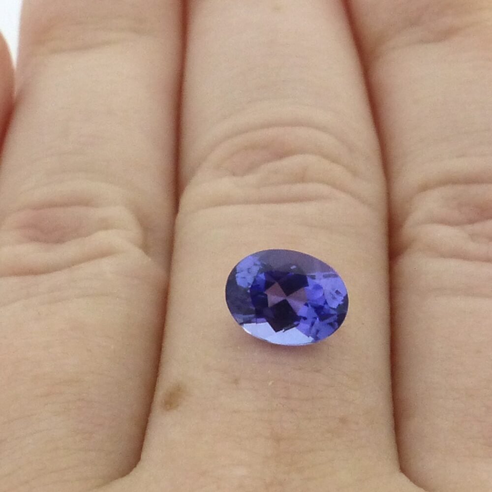 Tansanit 1.50 Karat Oval Blau Violett (2) Tansanit 1.50 Karat Oval Blau