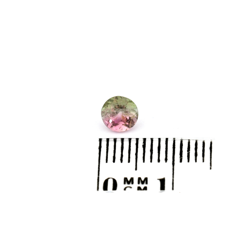 Turmalin 0.60 Karat Rund Grün Rosa (1) Turmalin 0.60 Karat Rund Grün Rosa