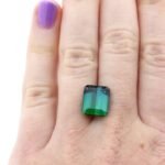 Turmalin 5.40 Karat Grün Blau Rechteck – Edelstein mit intensiver Farbe und hoher Reinheit – Saphir & Smaragd Turmalin 5.40 Karat Grün Blau Rechteck – Edelstein mit intensiver Farbe und hoher Reinheit