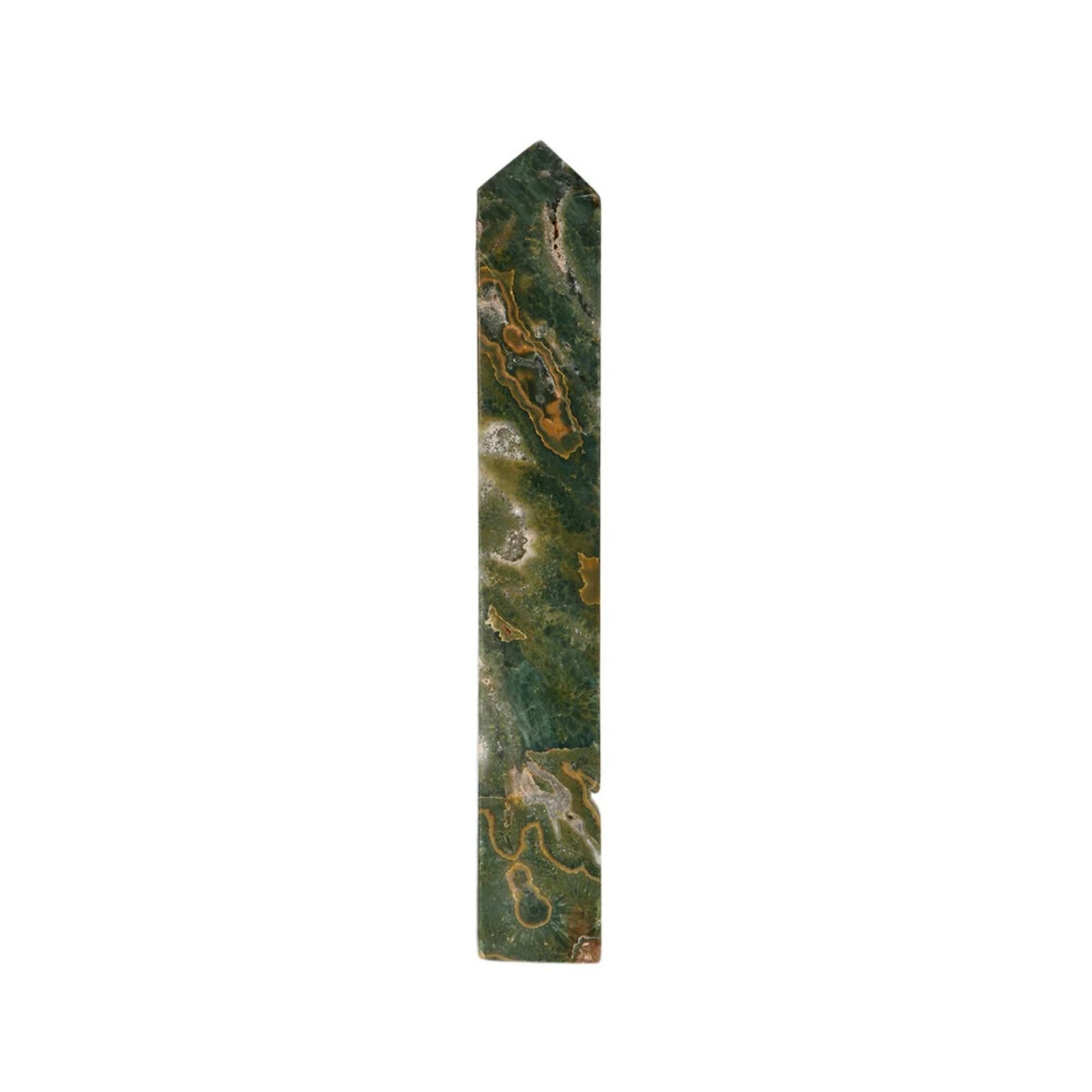 Obelisk Ozeanjasper Schutz – Kraftvoller Heilstein aus Madagaskar – 679 g