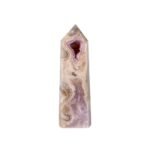 Amethyst Pink mit Moosachat Punkt Poliert – 701 g – Naturstein & Unikat – Saphir & Smaragd Amethyst Pink mit Moosachat Punkt Poliert – 701 g – Naturstein & Unikat