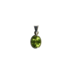 Anhänger mit Peridot Oval Grün – Handgefertigt aus 925 Silber