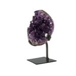 Amethyst-Cluster auf Ständer 12 x 10.5 x 3 cm – Schutz und spirituelle Harmonie aus Uruguay – Saphir & Smaragd Amethyst-Cluster auf Ständer Naturstein Uruguay