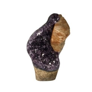 Amethystcluster mit Calcit – 14 kg Amethyst aus Uruguay