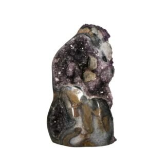 Doppelgeode Amethyst Calcite Rauchquarz Stehend – 4.2 kg – Naturstein aus Uruguay