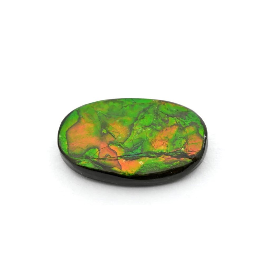 Ammolit 5.33 Karat Oval Grün Orange Ammolit 5.33 Karat Oval Grün Orange