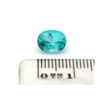 Apatit 1.98 Karat Oval Neonblau – facettierter Edelstein mit außergewöhnlicher Leuchtkraft – Saphir & Smaragd Apatit 1.98 Karat Oval Neonblau
