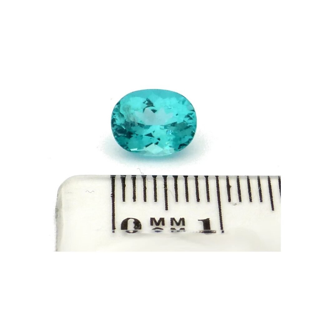Apatit 1.98 Karat Oval Neonblau (2) Apatit 1.98 Karat Oval Neonblau