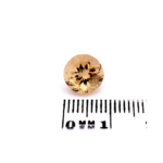 Beryll 2.74 Karat Rund Beige – facettierter Edelstein mit Zertifikat – Saphir & Smaragd Behandelter Beryll 2.74 Karat Rund Beige