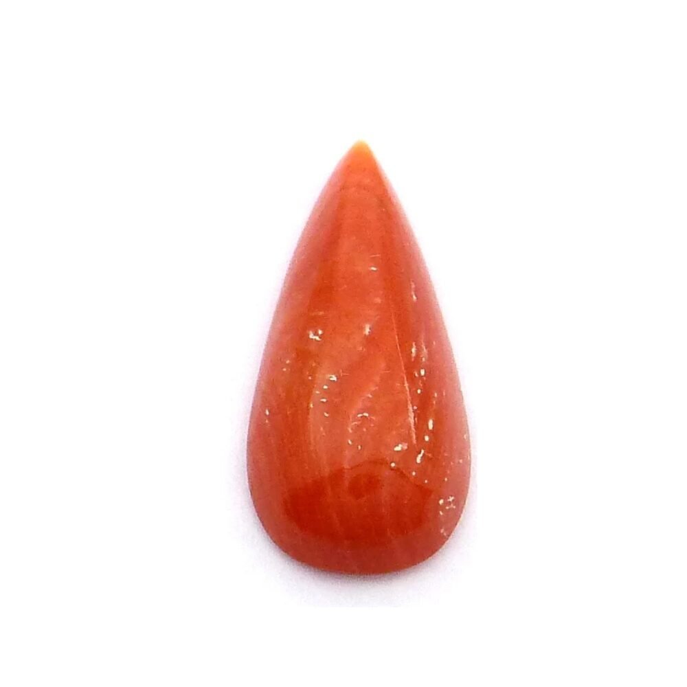 Koralle 5.02 Karat Birne Rot Koralle 5.02 Karat Birne Rot