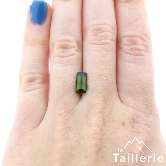 Turmalin 1.15 Karat Grün Rechteck