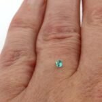 Turmalin 0.06 Karat Paraiba Blau Rund