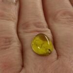 Turmalin 6 Karat Gelb Cabochon Oval (2) Turmalin 6 Karat Gelb Cabochon Oval