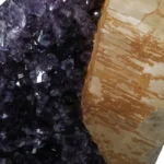 Amethystcluster mit Calcit – 14 kg Amethyst aus Uruguay