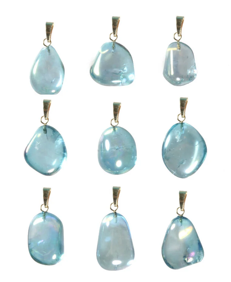 aqua-aura-hanger-met-14k-gouden-oogje (1) Anhänger Aqua Aura Quarz Kristall mit 14k Goldöse – 1.6 × 1.3 bis 2 × 1.6 cm – Naturstein & Unikat