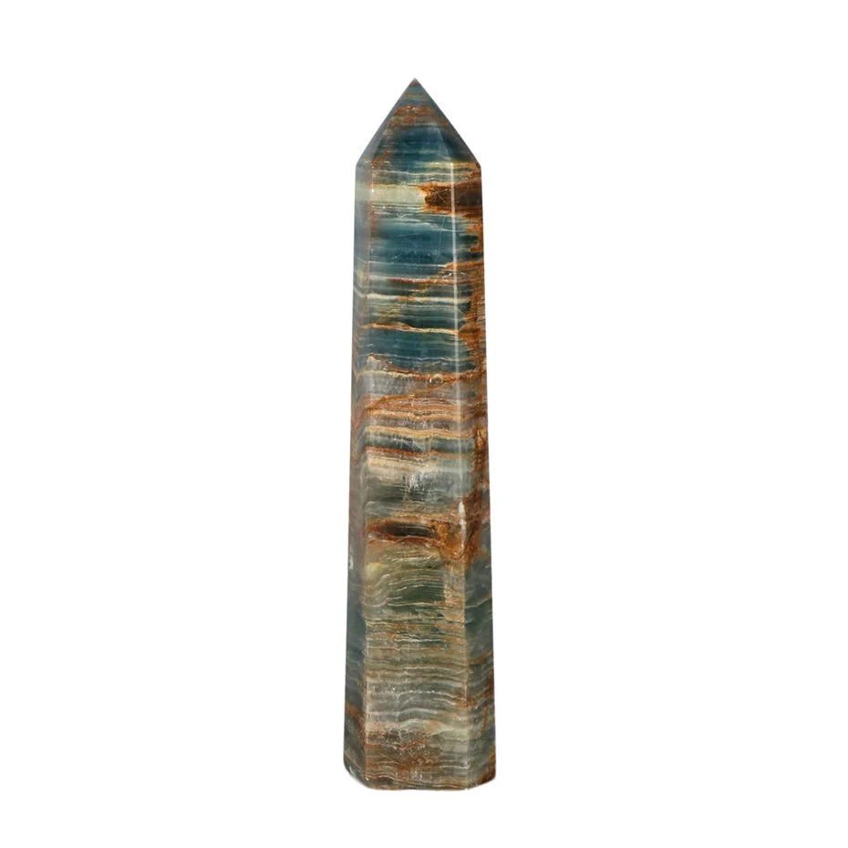 Spitze Aragonit Blau Poliert – 620 g – Naturstein aus Argentinien