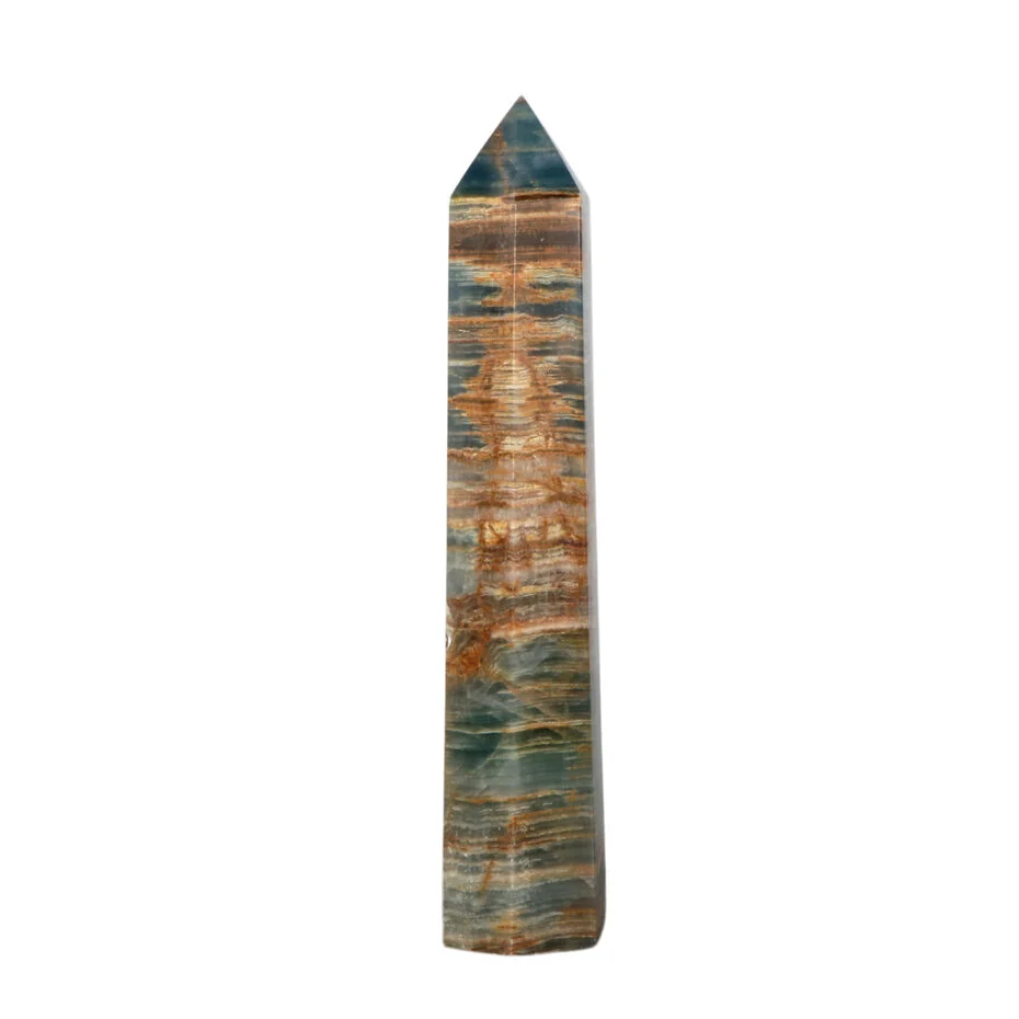 Spitze Aragonit Blau Poliert – 620 g – Naturstein aus Argentinien