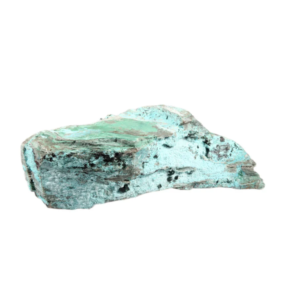 chrysocolla-drusy-cluster-met-malachiet-kristallen (2) Chrysocolla Druse Cluster mit Malachit Kristallen Harmonie Naturstein 928 g