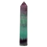 fluoriet-multi-punt-geslepen-265-x-5-x-35-cm-1090 (2) Fluorite Spitze Multicolor 26,5 cm – Polierter Regenbogen-Fluorite Obelisk 1090 g