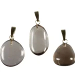 Anhänger Rauchquarz Goldöse Schutz – Naturstein mit 14k Goldöse – Saphir & Smaragd Anhänger Rauchquarz Goldöse Schutz – Naturstein mit 14k Goldöse