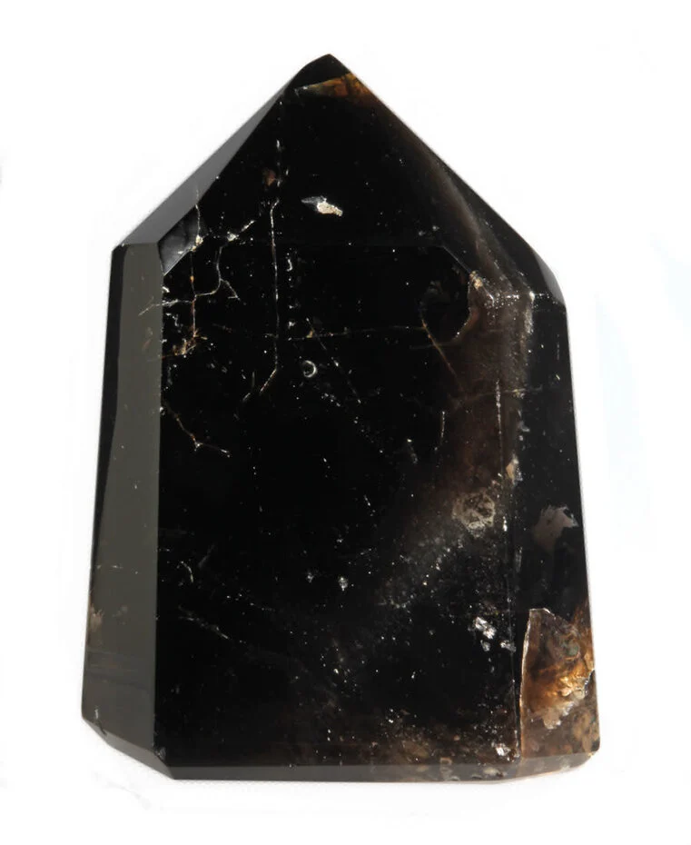 Rauchquarz Morion Spitze Schutz – Geschliffener Heilstein 1449 g