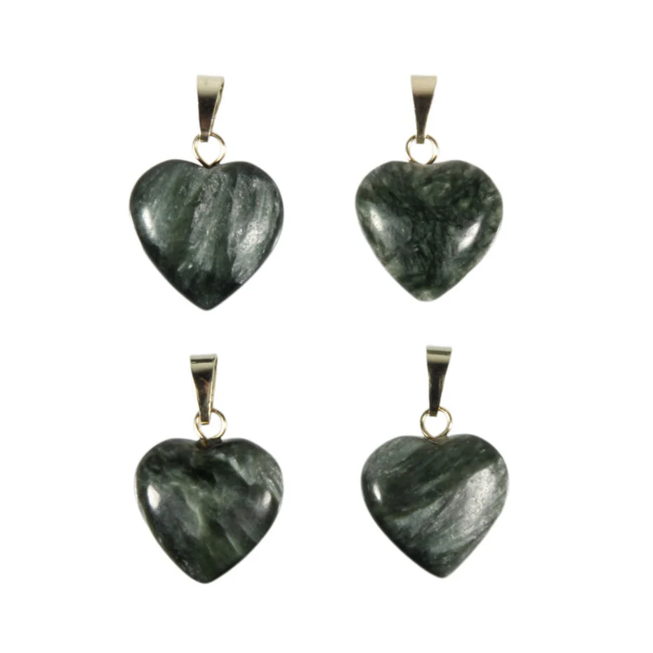 serafiniet-hanger-hart-15-mm-met-14k-gouden-oogje (1) Anhänger mit Serafinit Herz Grün – Handgefertigt mit 14K Goldöse