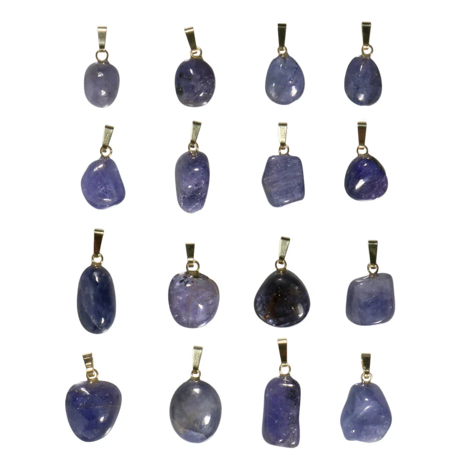 tanzaniet-hanger-met-14k-gouden-oogje (1) Anhänger mit Tansanit – Handgefertigt mit 14k Gold Öse