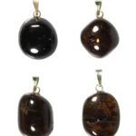 Anhänger mit Turmalin Braun – Natürlicher Dravitanhänger mit 14 Karat Goldöse – Saphir & Smaragd Anhänger mit Turmalin Braun – Natürlicher Dravitanhänger mit 14 Karat Goldöse