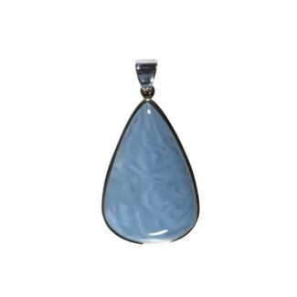 Safiir ja smaragd – eksklusiivsed vääriskivid – safiir ja smaragd Anhänger mit Blauopal Tropfen – Großer Edelsteinanhänger aus 925 Silber