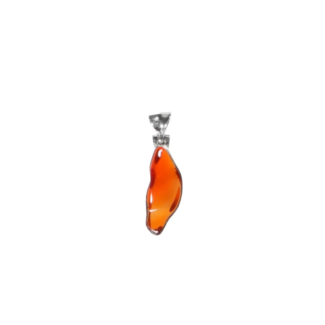 Anhänger mit Feueropal Oval Orange – 925 Silber Unikat