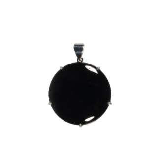 Anhänger mit Onyx Rund Schwarz – 925 Silber Unikat