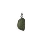 Anhänger mit Moldavit Rohstein – roh 2.3 x 1.5 cm in Silber 925