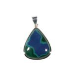 Anhänger mit Lapislazuli und Malachit Tropfen Blau-Grün