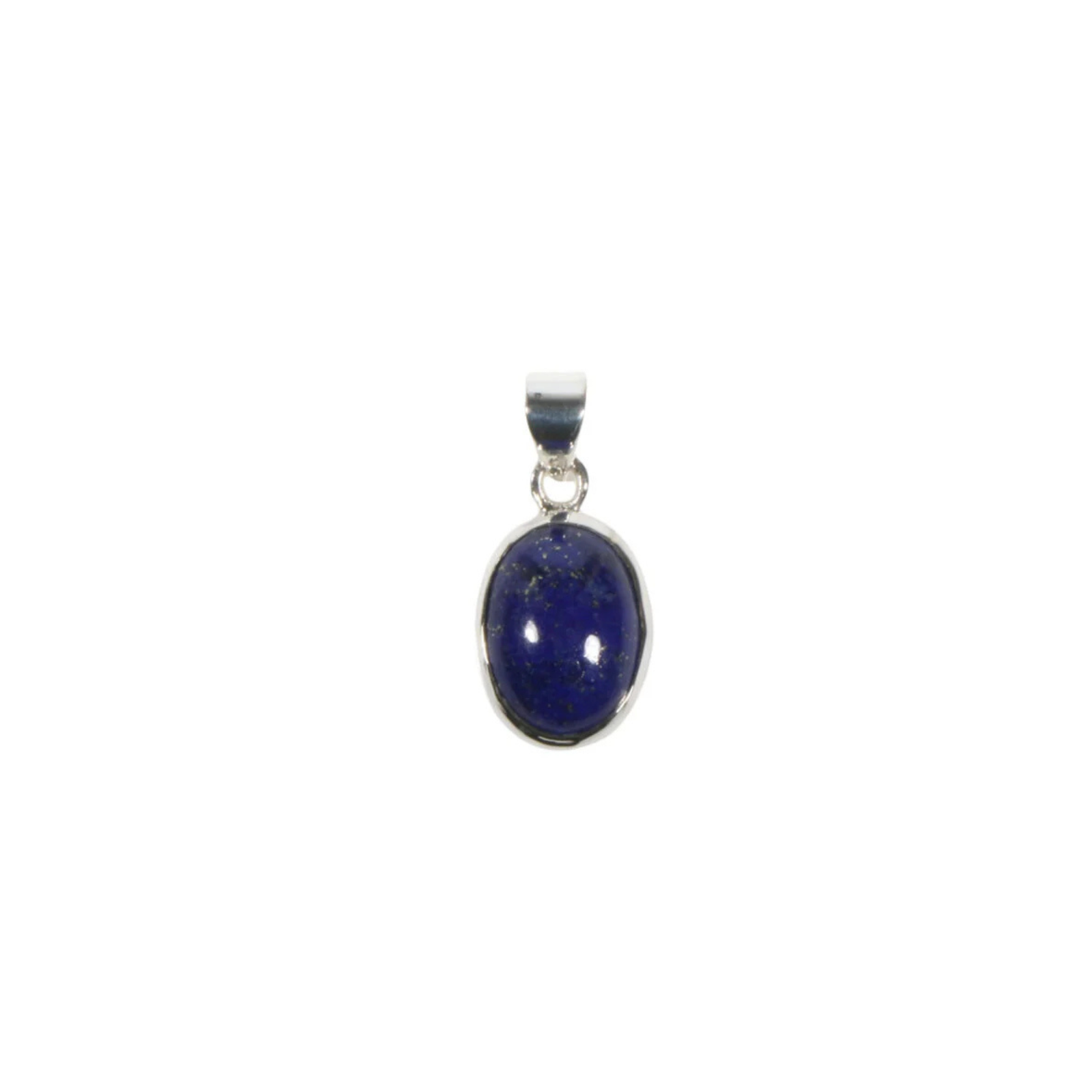 Anhänger mit Lapislazuli Oval – 925 Silber, handgefertigt