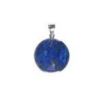 Silberanhänger mit Lapislazuli Rund Blau