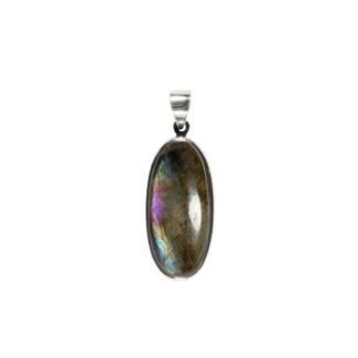 Silberanhänger mit Labradorit Oval